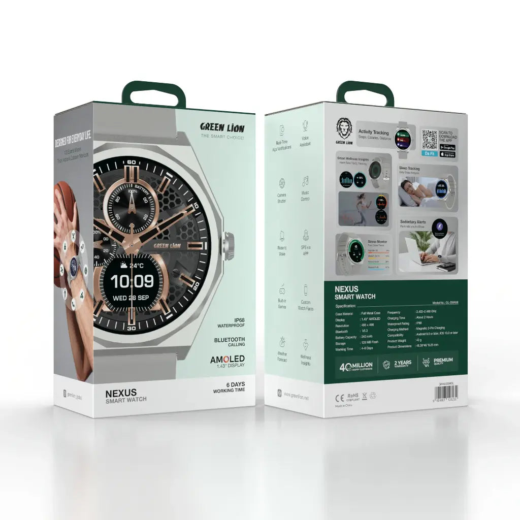 Green Lion Nexus Smart Watch 1.43'' AMOLED Display