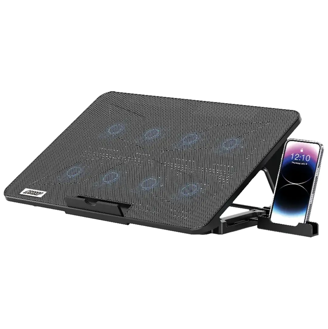 Porodo Gaming 8-Fan Ergonomic Laptop Cooling Stand