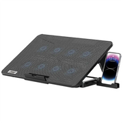 Porodo Gaming 8-Fan Ergonomic Laptop Cooling Stand