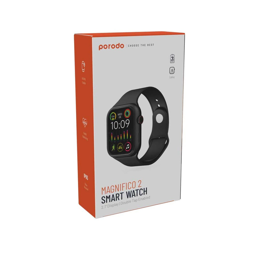Porodo Magnifico 2 Smart Watch 2.1" Display & Double Tap Enabled