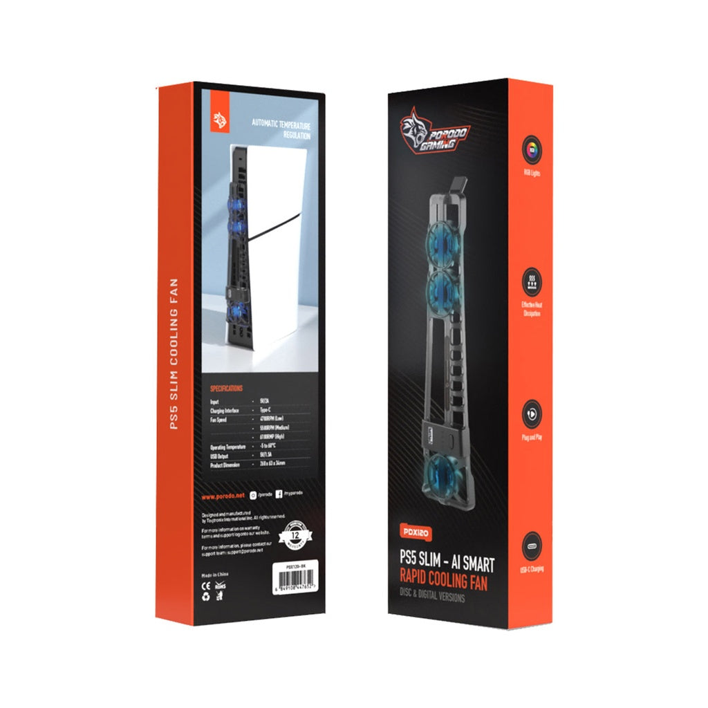 Porodo Gaming - AI Smart Rapid Cooling Fan
