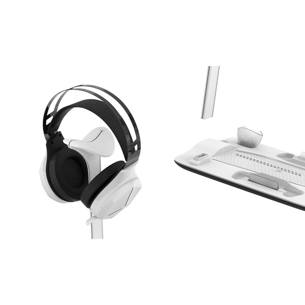 Porodo Gaming PS5 Slim Cooling Station Headphone Stand & Controller Charging