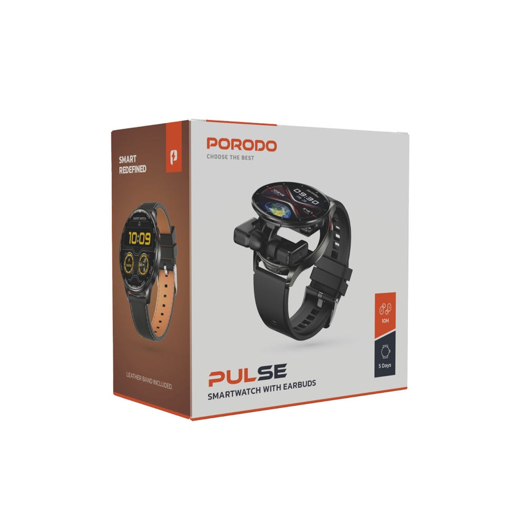 Porodo Pulse Smartwatch With Earbuds