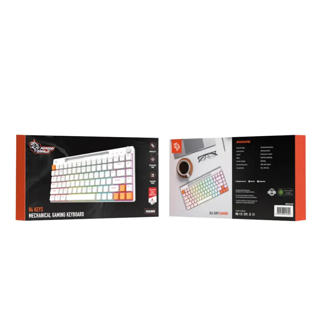 Porodo Gaming 84 Keys Mechanical Gaming Keyboard