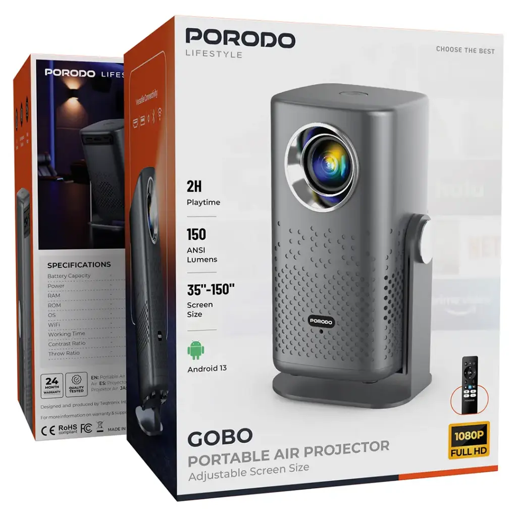 Porodo Lifestyle Gobo Portable Air Projector
