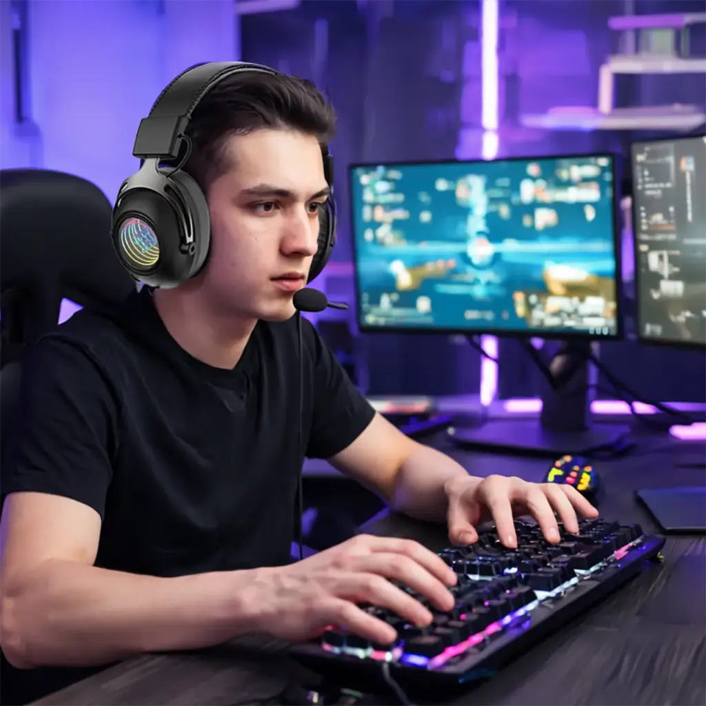 Porodo Gaming Infinity Mirror RBG Gaming Headset