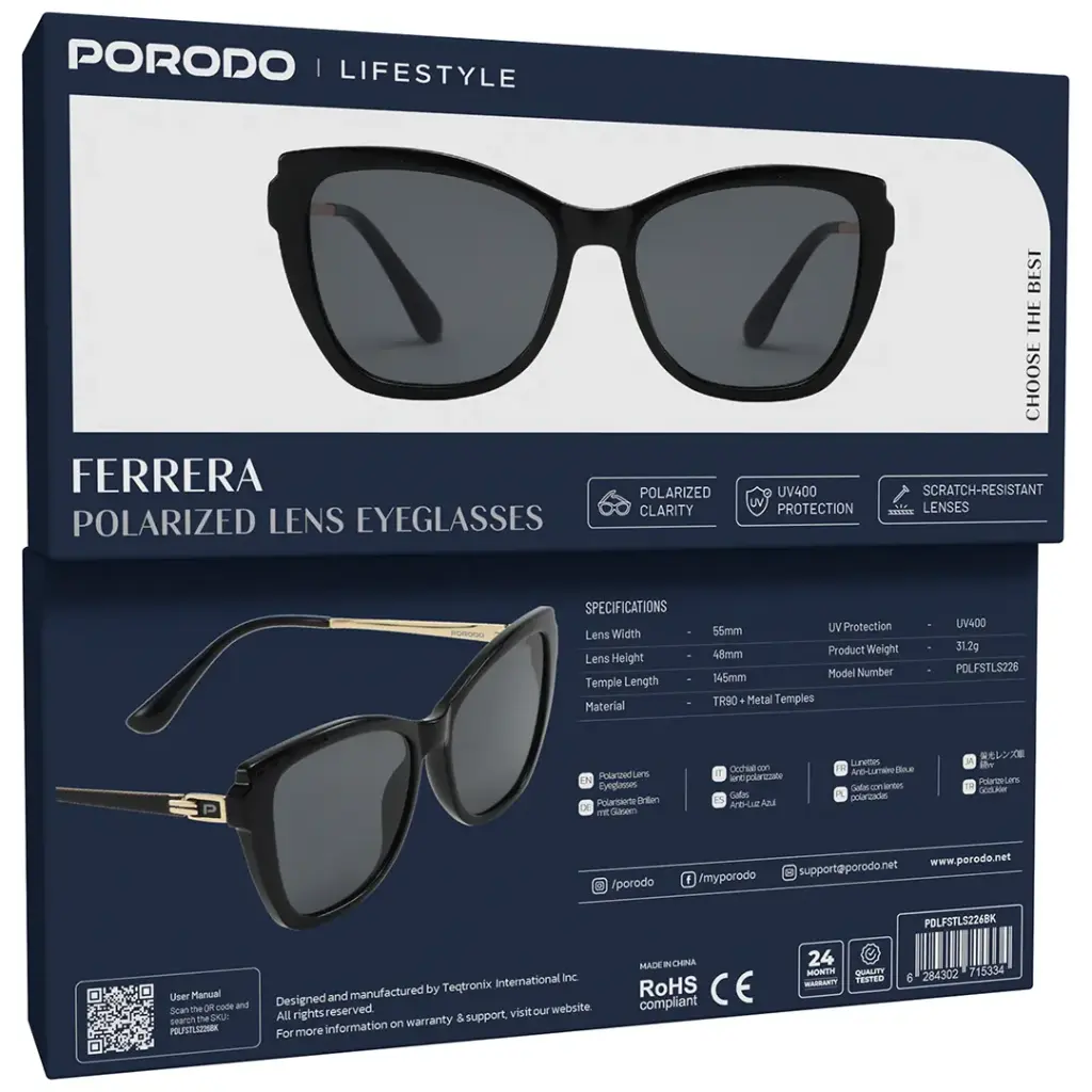 Porodo Lifestyle Ferrera Polarized Lens Eyeglasses