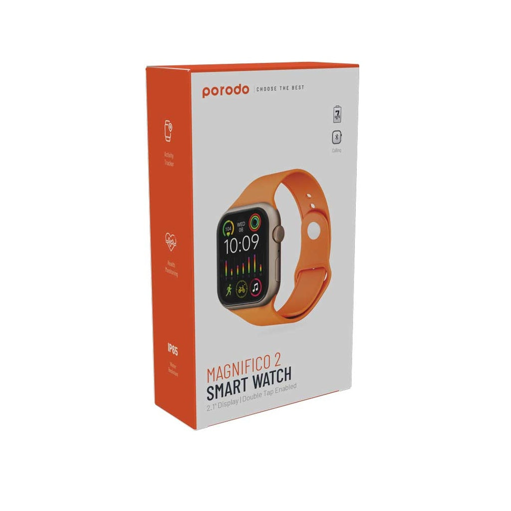 Porodo Magnifico 2 Smart Watch 2.1" Display & Double Tap Enabled