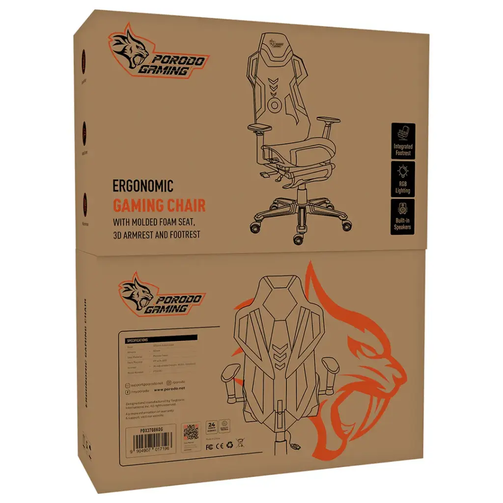Porodo Gaming Ergonomic Gaming Chair