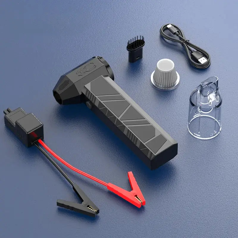 Green Lion JX-82 Jump Starter - Blower, Vacuum, Power Bank 12000mAh
