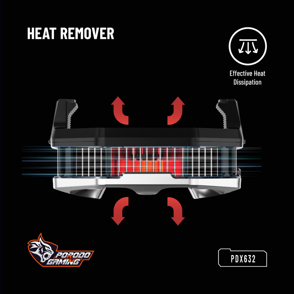 Porodo Gaming Freezing Semiconductor Mobile Cooling And Display