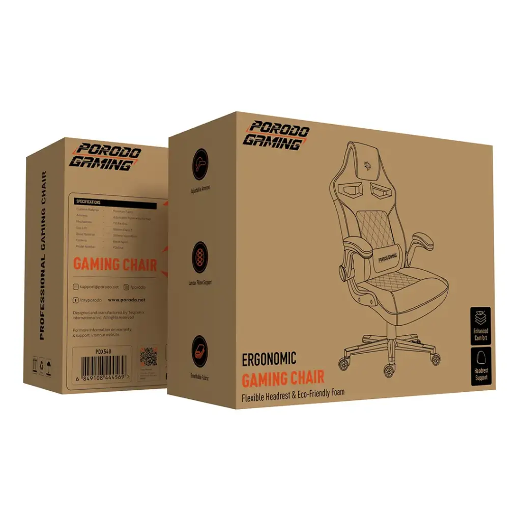 Porodo Gaming Ergonomic Gaming Chair