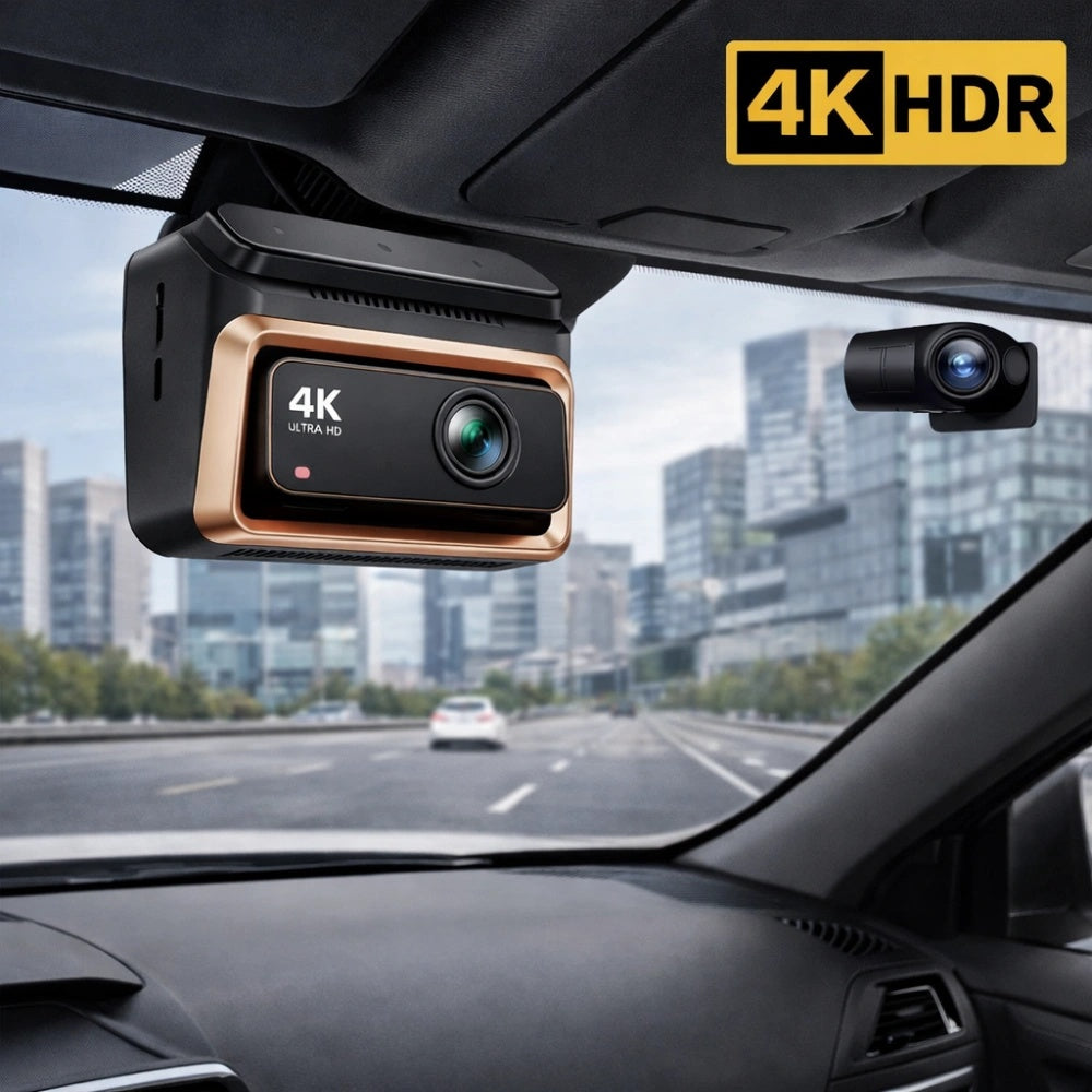 DDPAI Z60 Pro Dual-Channel Dash Cam With 4K Front & 1080P Rear Recording, Sony STARVIS 2 Night Vision, HDR & Supercapacitor | DR200801 |