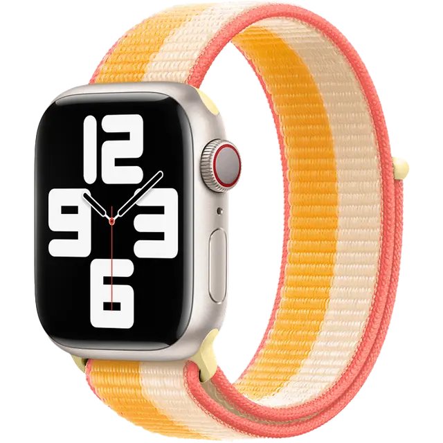 Green Lion Woven Nylon Sport Loop Watch Strap