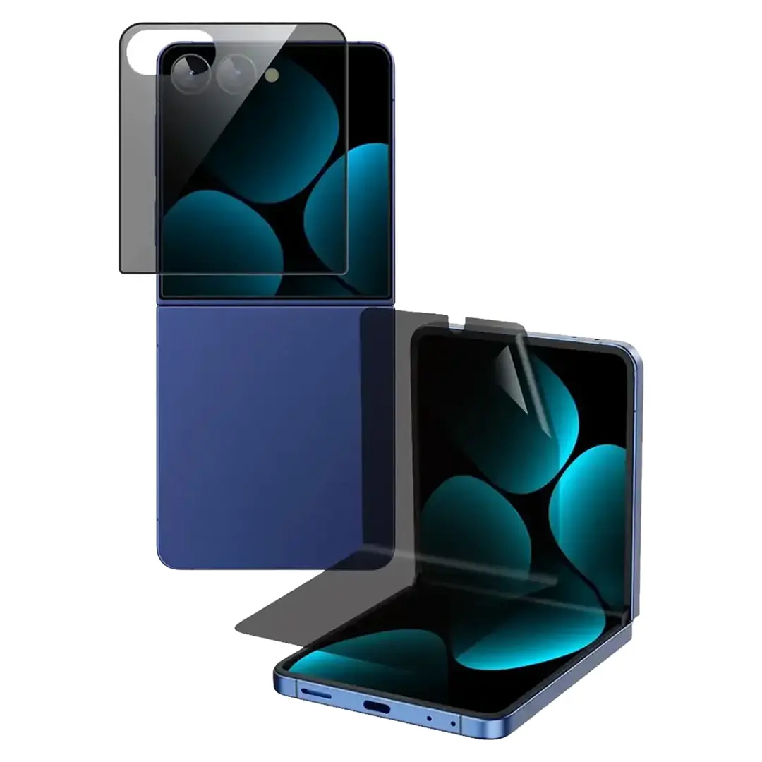 Green Lion Flip Protection Pack Front Glass & Inside EPU Film for Z Flip 7 - Clear