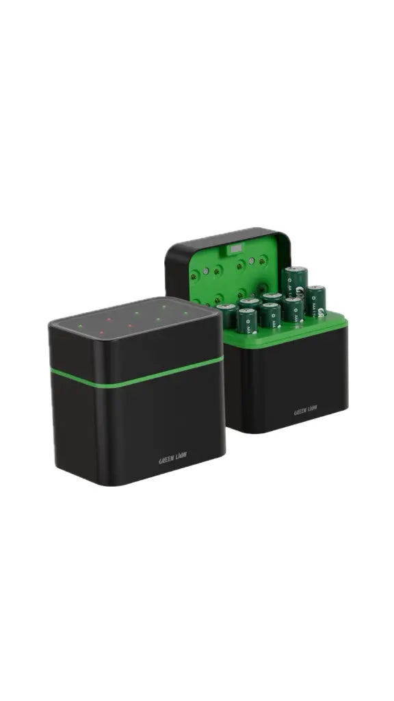 Green Lion RECHARGEABLE 4*AA + 4*AAA Battery Dock USB- C