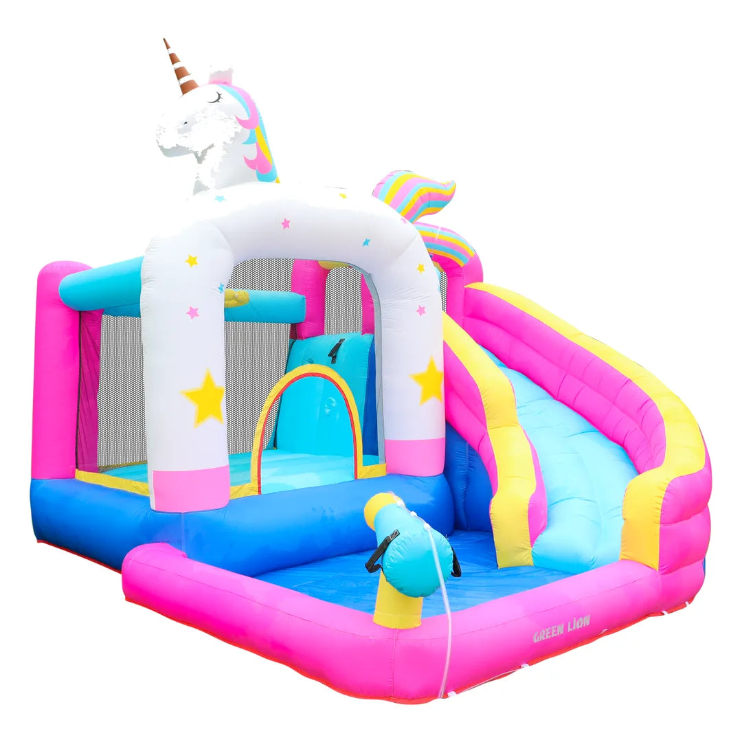 Green Lion Wonder Land Inflatable Bounce House