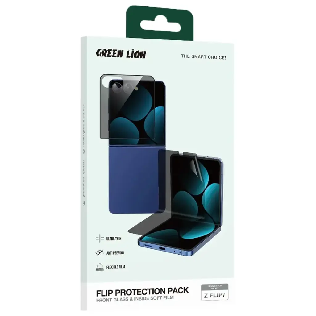 Green Lion Flip Protection Pack for Z Flip 7 - Privacy