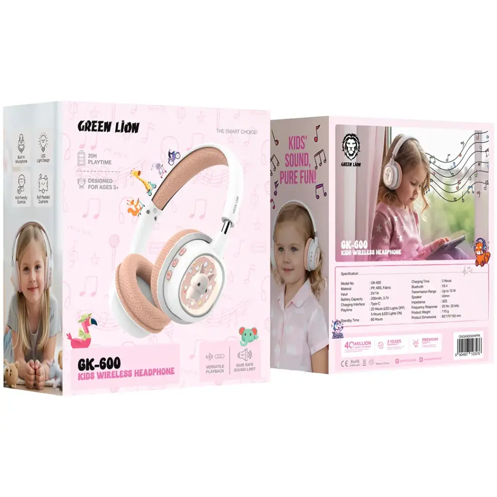 Green Lion GK-600 Kids Wireless Headphone