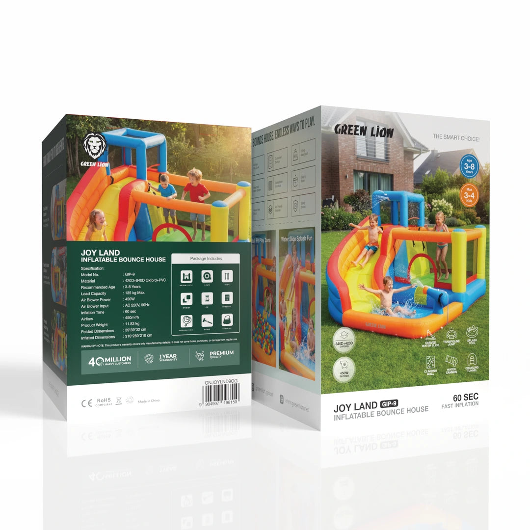Green Lion Joy Land Inflatable Bounce House