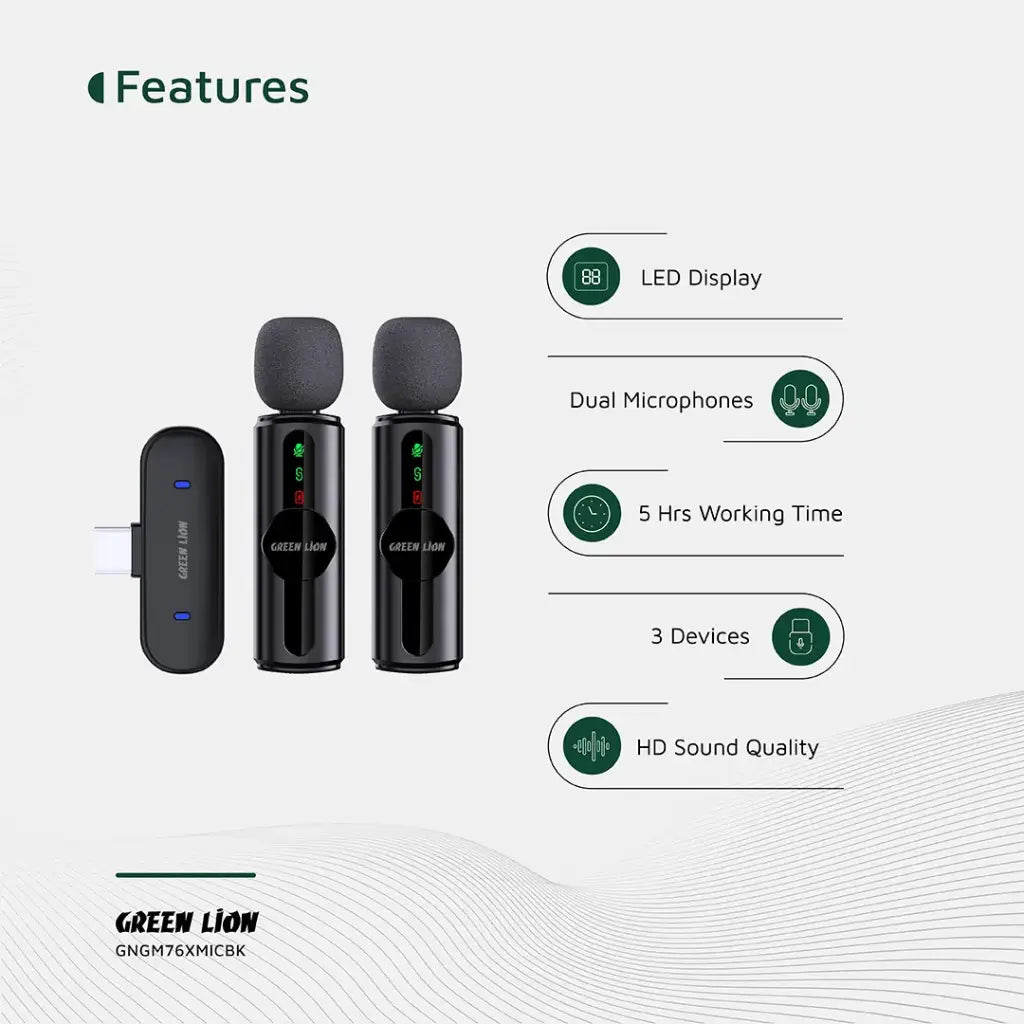 Green Lion GM-76X Microphone 3 In 1