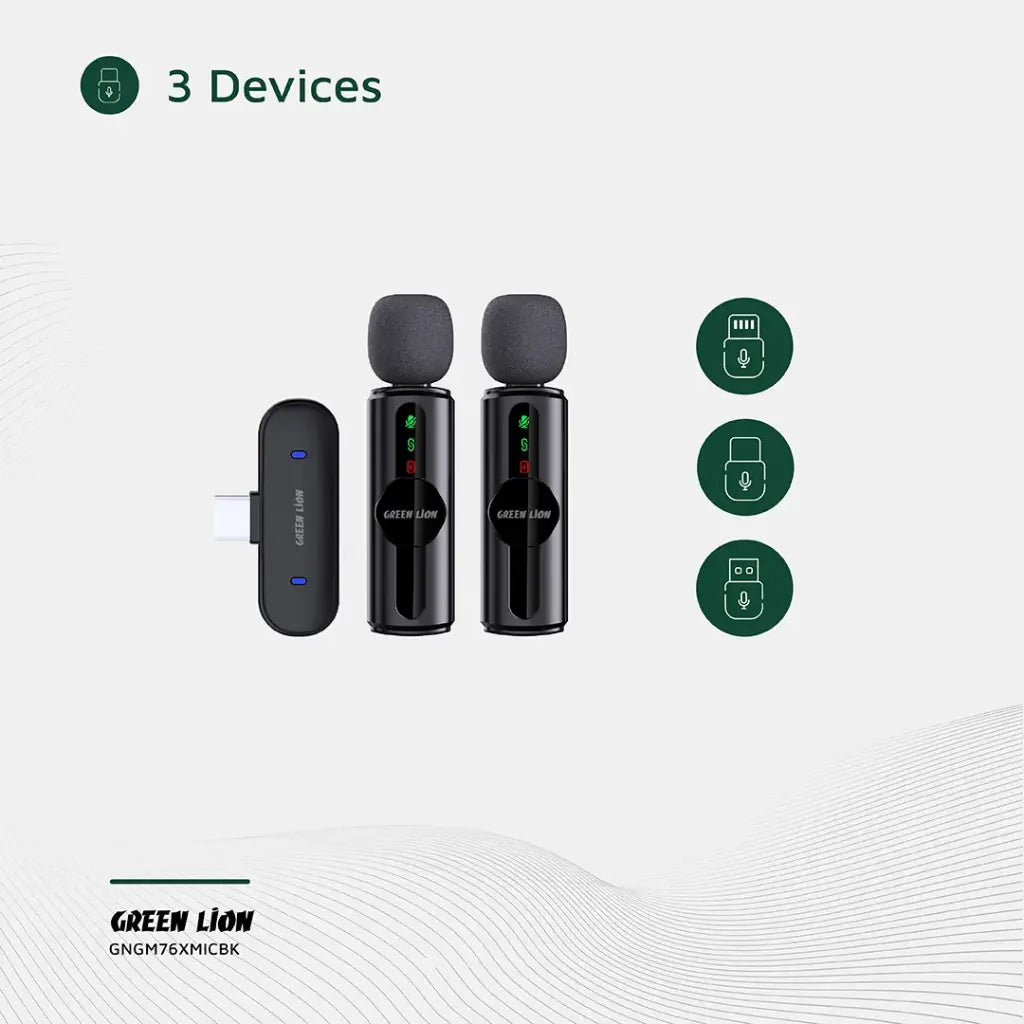 Green Lion GM-76X Microphone 3 In 1
