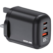 Green Lion Q- SERIES UK Plug Wall Charger PD 65W A+C+C Port
