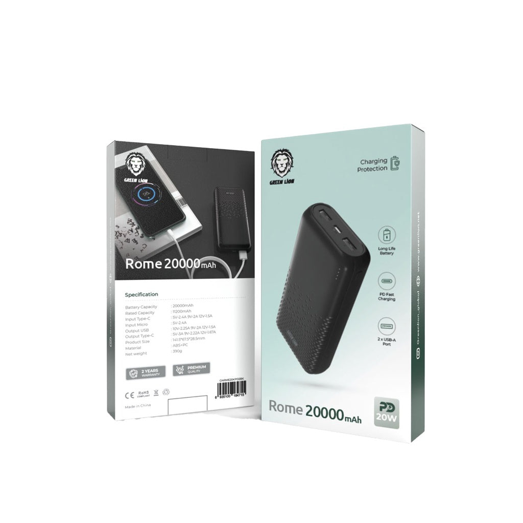 Green Lion Rome PD20W 20000mAh Power Bank