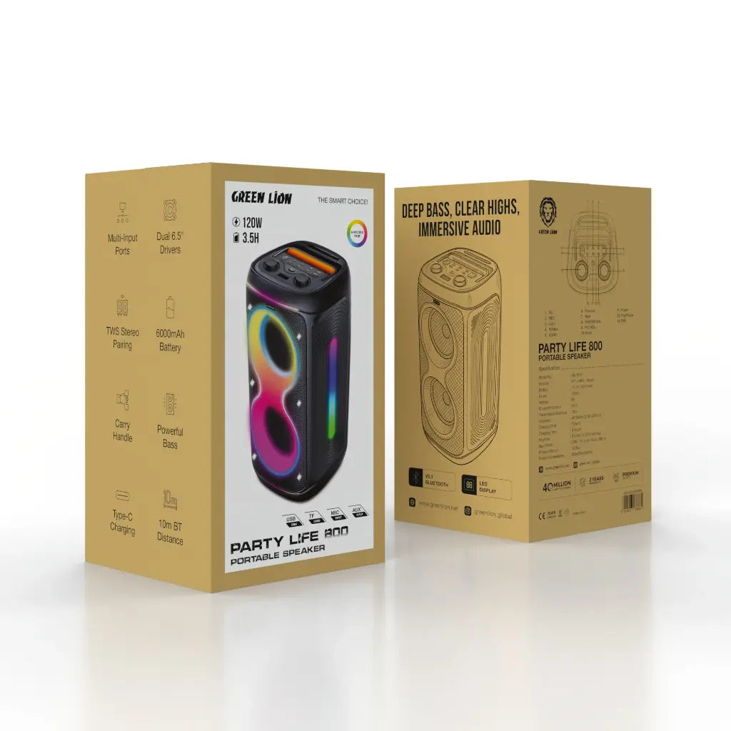 Green Lion Party Life 800 Speaker