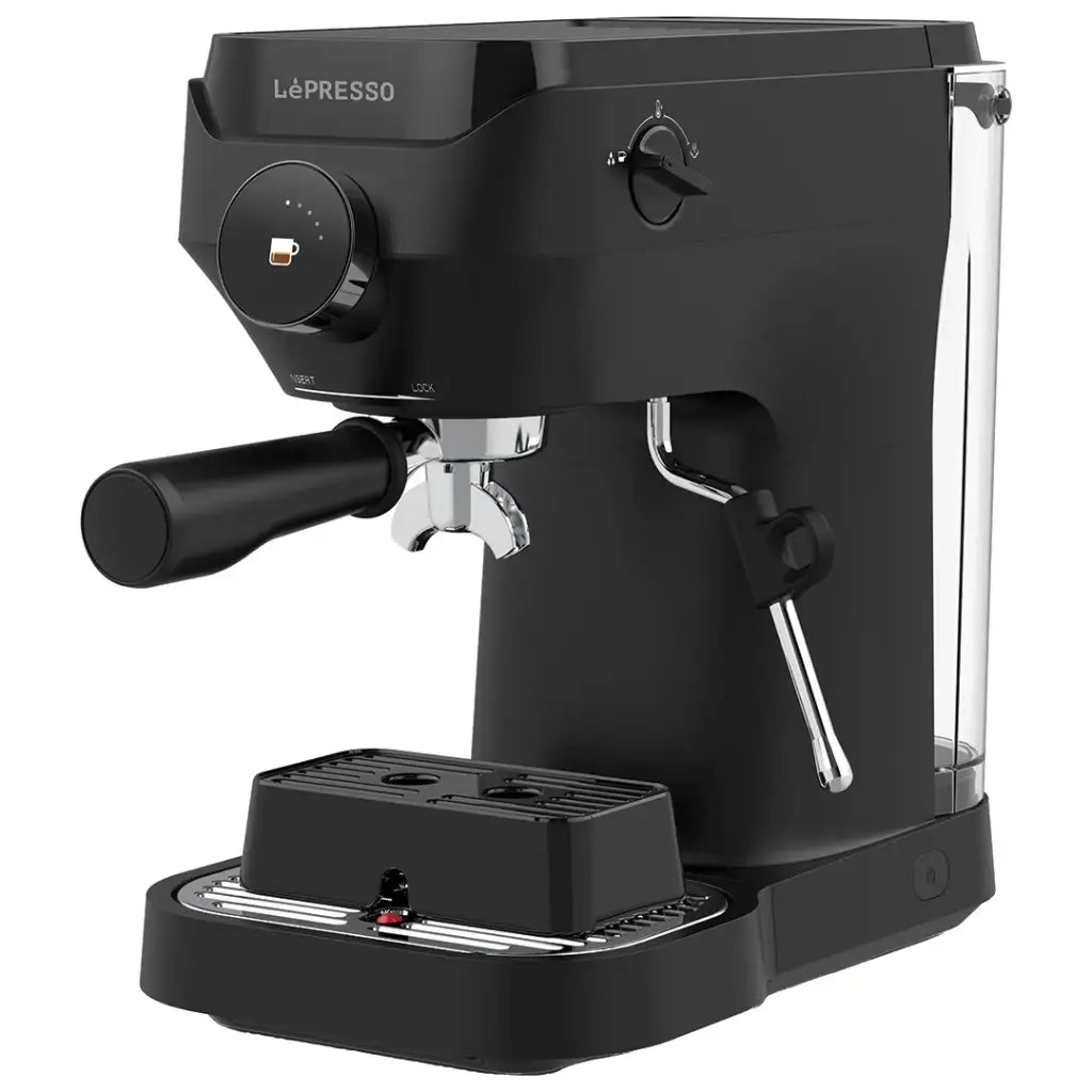 LePresso LuceNero 19-Bar Coffee Machine with LCD Screen