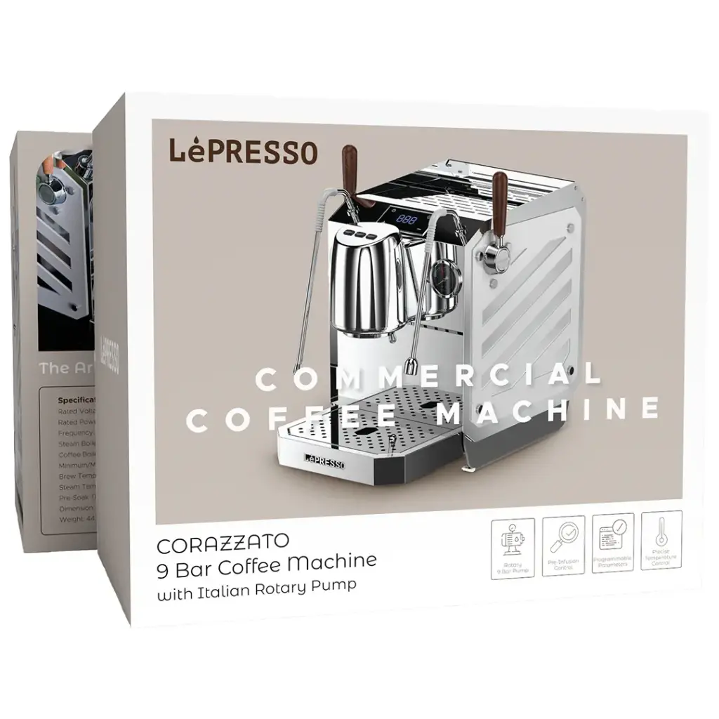 LePresso Corazzato 9 Bar Coffee Machine with Italian Rotary Pump