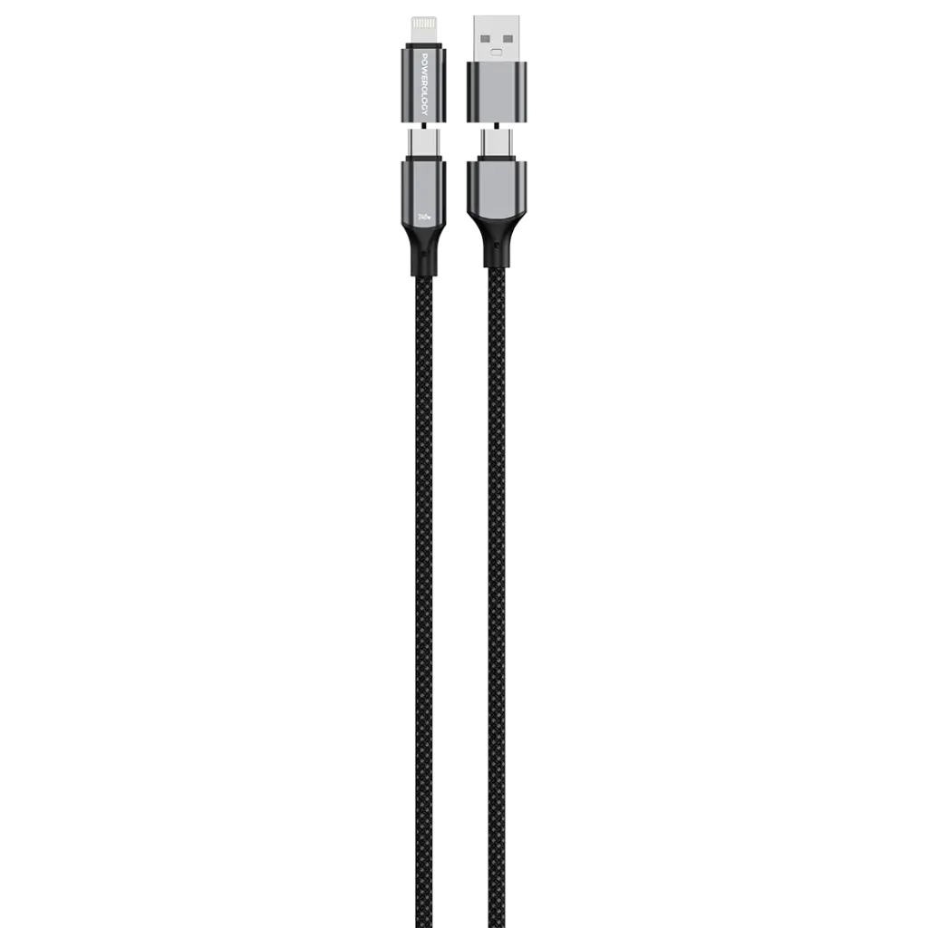 Powerology 4-In-1 Charging & Data Transfer Cable