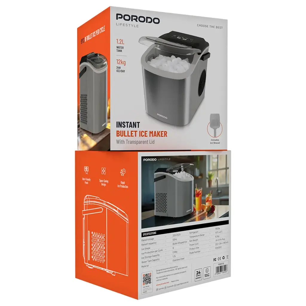 Porodo Lifestyle Instant Bullet Ice Maker