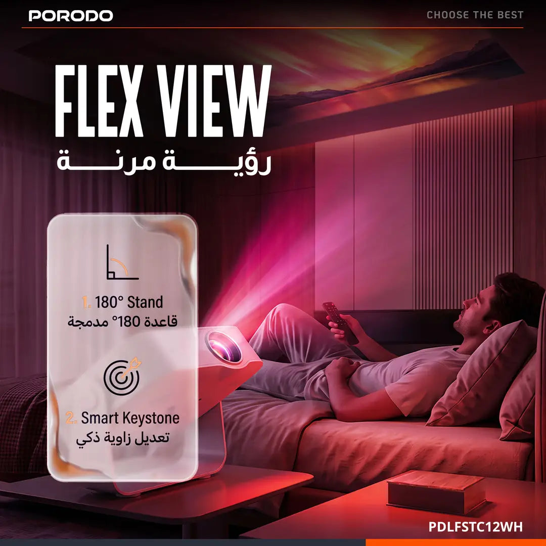 Porodo Raya Smart Android Projector