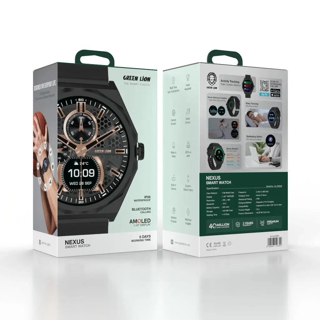 Green Lion Nexus Smart Watch 1.43'' AMOLED Display